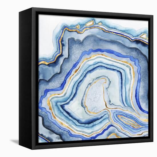 Cobalt Agate I-Grace Popp-Framed Stretched Canvas