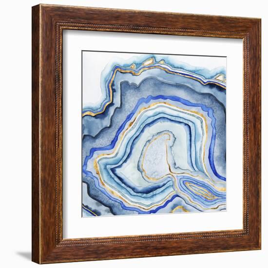 Cobalt Agate I-Grace Popp-Framed Art Print