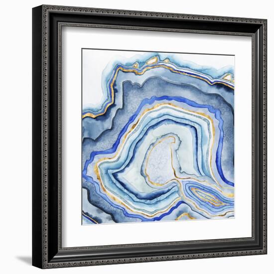 Cobalt Agate I-Grace Popp-Framed Art Print