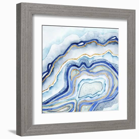 Cobalt Agate II-Grace Popp-Framed Art Print