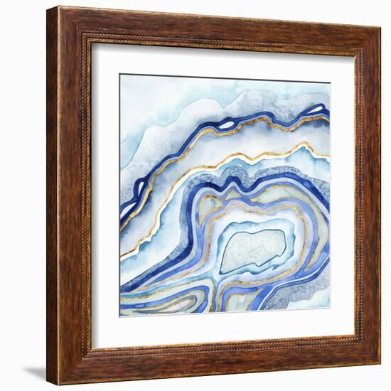 Cobalt Agate II-Grace Popp-Framed Art Print