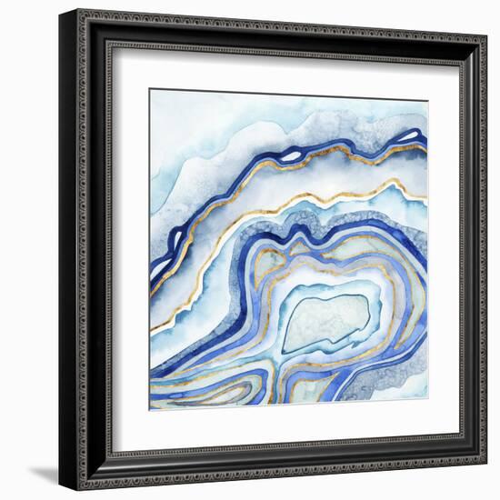 Cobalt Agate II-Grace Popp-Framed Art Print