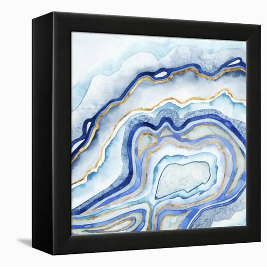 Cobalt Agate II-Grace Popp-Framed Stretched Canvas