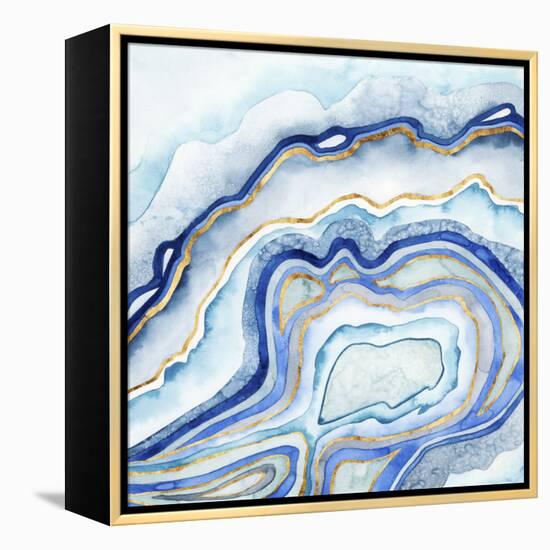 Cobalt Agate II-Grace Popp-Framed Stretched Canvas