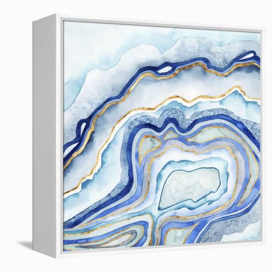 Cobalt Agate II-Grace Popp-Framed Stretched Canvas