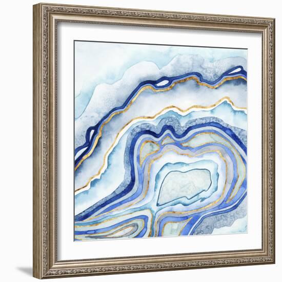 Cobalt Agate II-Grace Popp-Framed Art Print