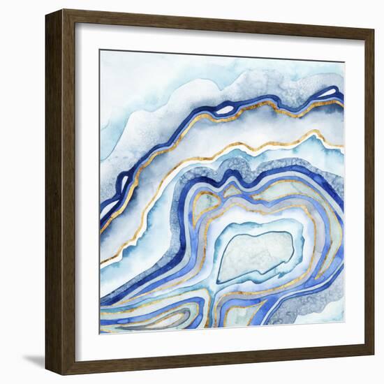 Cobalt Agate II-Grace Popp-Framed Art Print