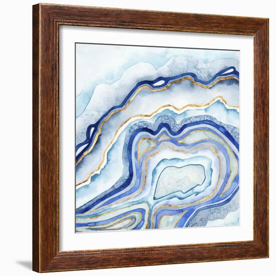 Cobalt Agate II-Grace Popp-Framed Art Print