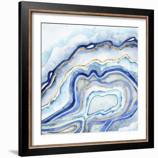 Cobalt Agate II-Grace Popp-Framed Art Print