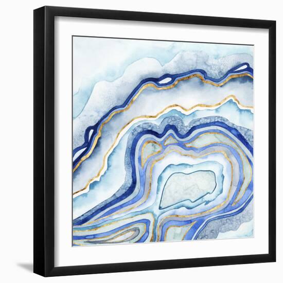 Cobalt Agate II-Grace Popp-Framed Art Print