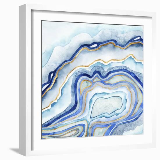 Cobalt Agate II-Grace Popp-Framed Art Print