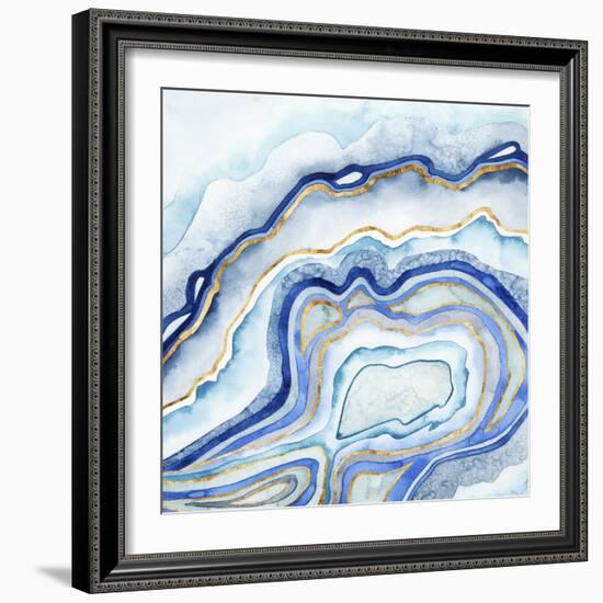 Cobalt Agate II-Grace Popp-Framed Art Print