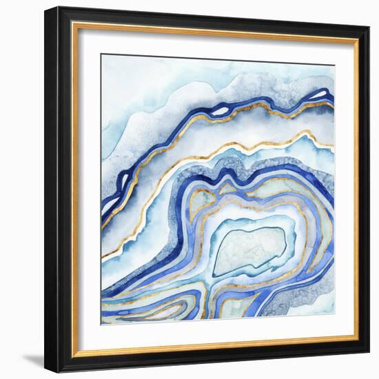 Cobalt Agate II-Grace Popp-Framed Art Print