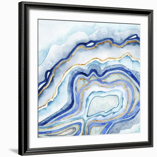 Cobalt Agate II-Grace Popp-Framed Giclee Print