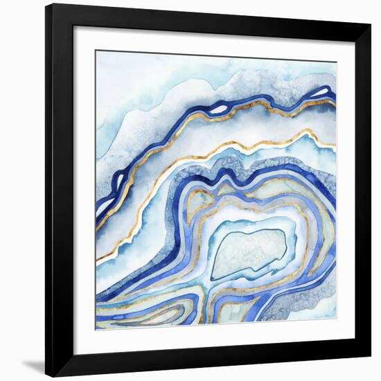 Cobalt Agate II-Grace Popp-Framed Giclee Print