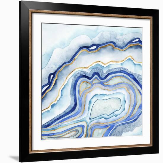 Cobalt Agate II-Grace Popp-Framed Giclee Print