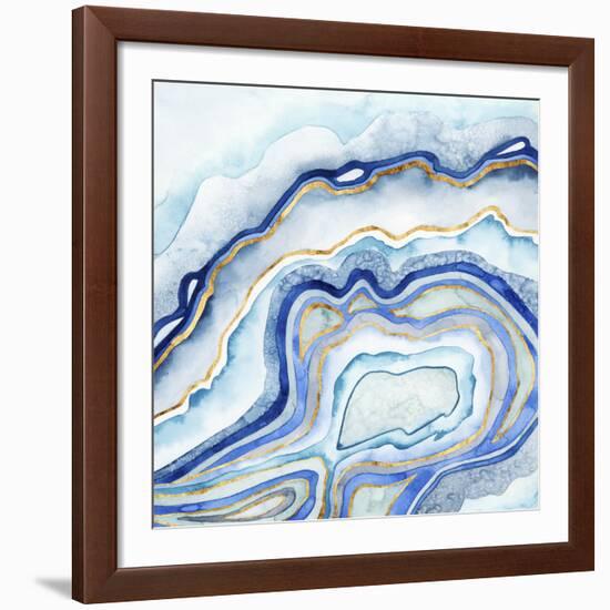 Cobalt Agate II-Grace Popp-Framed Giclee Print