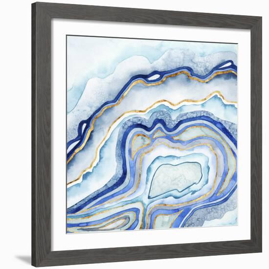 Cobalt Agate II-Grace Popp-Framed Giclee Print