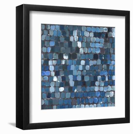 Cobalt Cobbles-Stacey Wolf-Framed Art Print