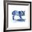 Cobalt Farm Animals II-Grace Popp-Framed Art Print