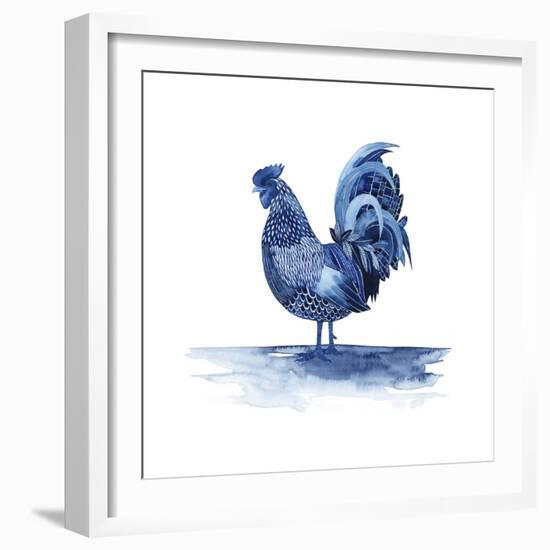 Cobalt Farm Animals IV-Grace Popp-Framed Premium Giclee Print