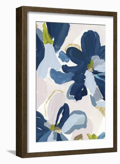 Cobalt Florals I-Isabelle Z-Framed Art Print