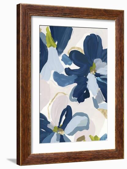 Cobalt Florals I-Isabelle Z-Framed Art Print