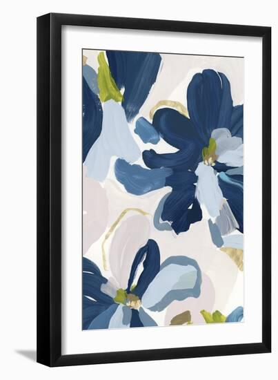 Cobalt Florals I-Isabelle Z-Framed Art Print