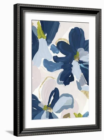 Cobalt Florals I-Isabelle Z-Framed Art Print