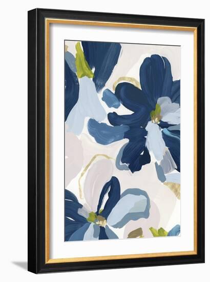 Cobalt Florals I-Isabelle Z-Framed Art Print