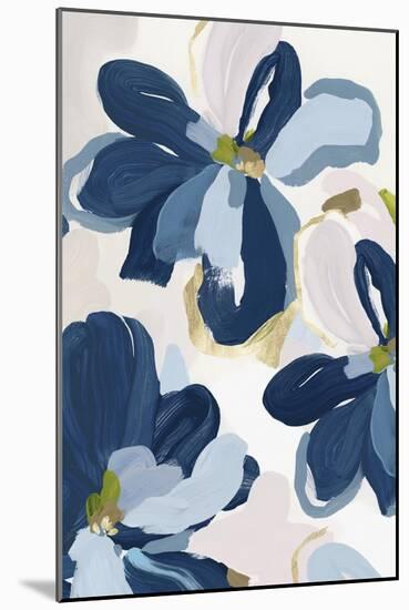 Cobalt Florals II-Isabelle Z-Mounted Art Print