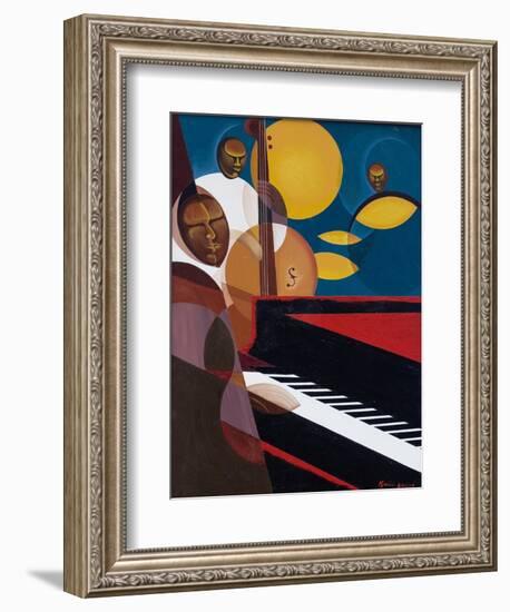 Cobalt Jazz, 2007-Kaaria Mucherera-Framed Giclee Print