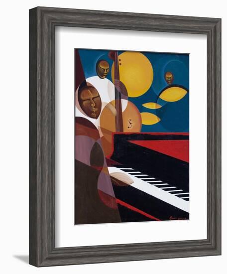 Cobalt Jazz, 2007-Kaaria Mucherera-Framed Giclee Print