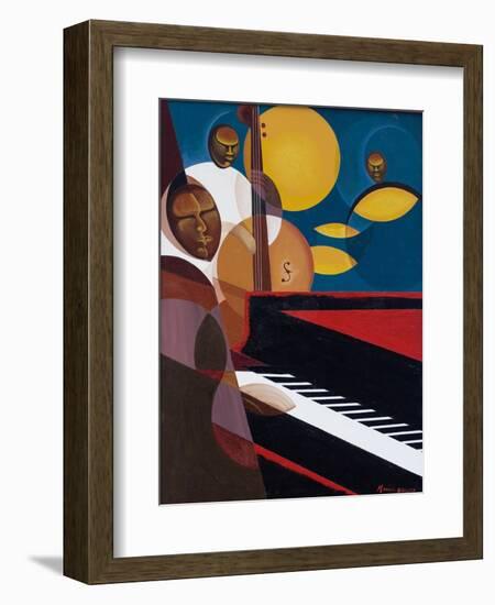 Cobalt Jazz, 2007-Kaaria Mucherera-Framed Giclee Print