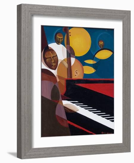 Cobalt Jazz, 2007-Kaaria Mucherera-Framed Giclee Print