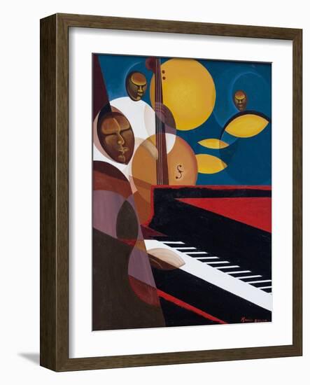 Cobalt Jazz, 2007-Kaaria Mucherera-Framed Giclee Print