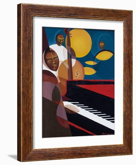 Cobalt Jazz, 2007-Kaaria Mucherera-Framed Giclee Print