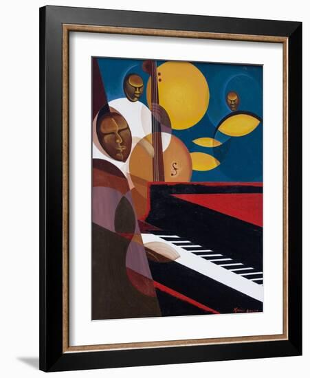 Cobalt Jazz, 2007-Kaaria Mucherera-Framed Giclee Print