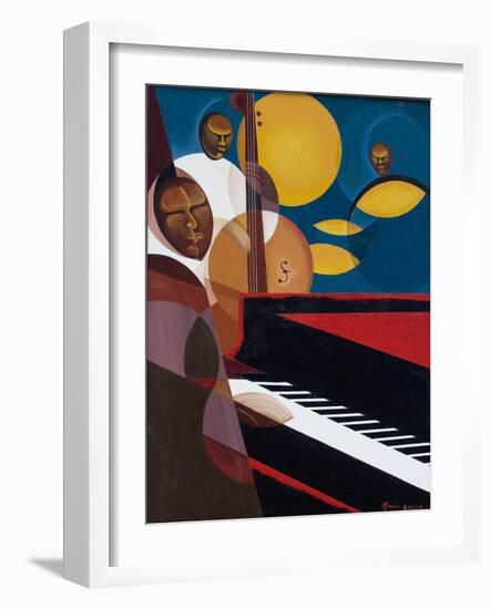 Cobalt Jazz, 2007-Kaaria Mucherera-Framed Giclee Print