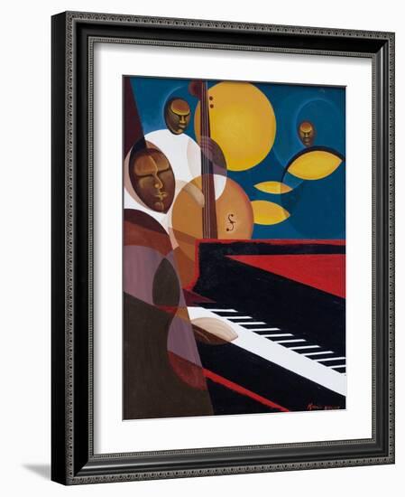 Cobalt Jazz, 2007-Kaaria Mucherera-Framed Giclee Print