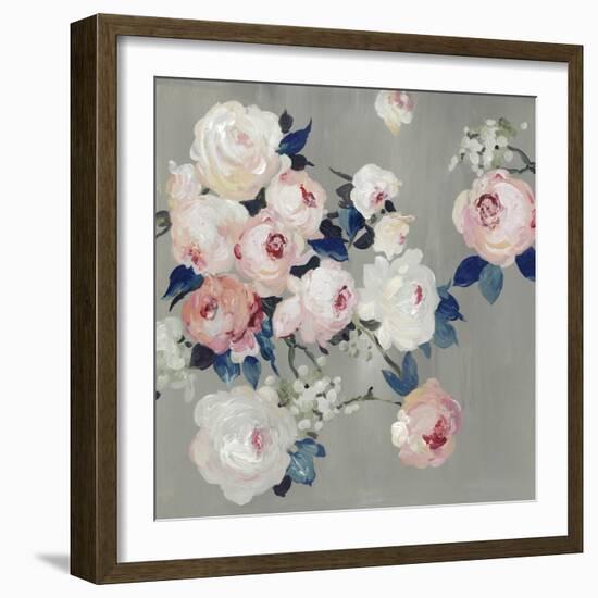 Cobalt Leaves-PI Studio-Framed Art Print