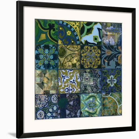 Cobalt Mosaic I-John Douglas-Framed Art Print