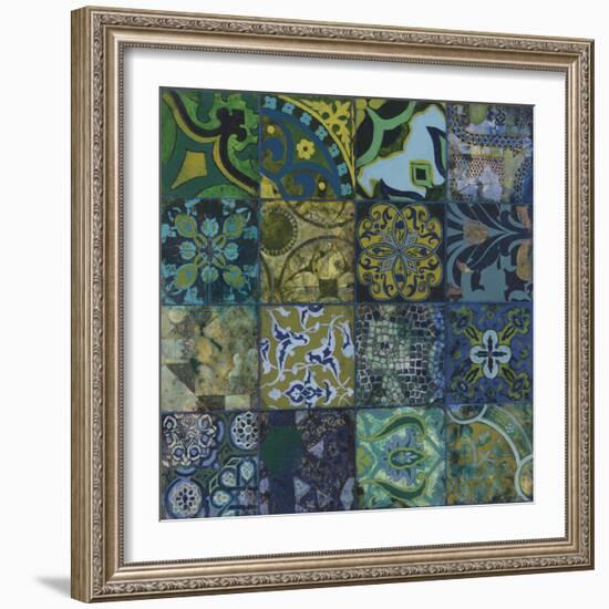 Cobalt Mosaic I-Douglas-Framed Giclee Print