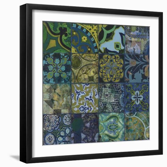 Cobalt Mosaic I-Douglas-Framed Giclee Print