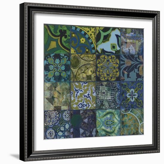 Cobalt Mosaic I-Douglas-Framed Giclee Print