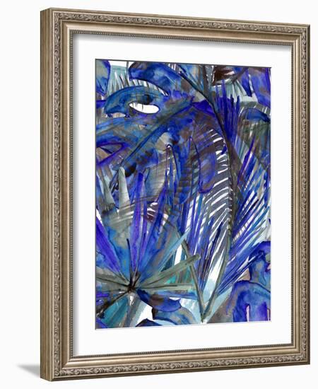 Cobalt Palm I-Ricki Mountain-Framed Art Print