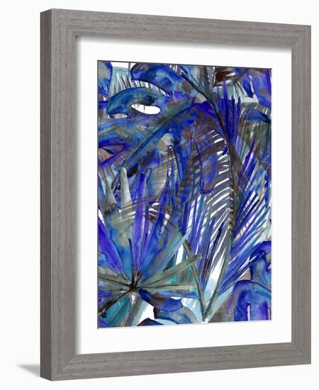 Cobalt Palm I-Ricki Mountain-Framed Art Print