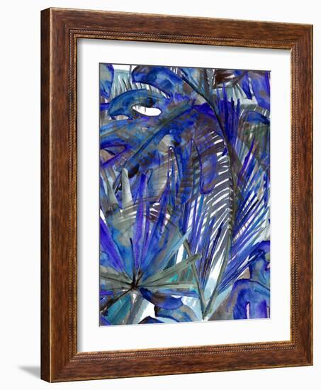 Cobalt Palm I-Ricki Mountain-Framed Art Print