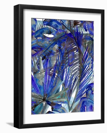 Cobalt Palm I-Ricki Mountain-Framed Art Print