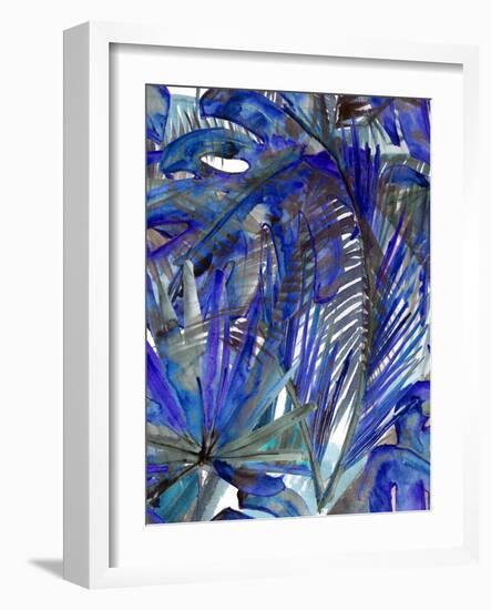 Cobalt Palm I-Ricki Mountain-Framed Art Print